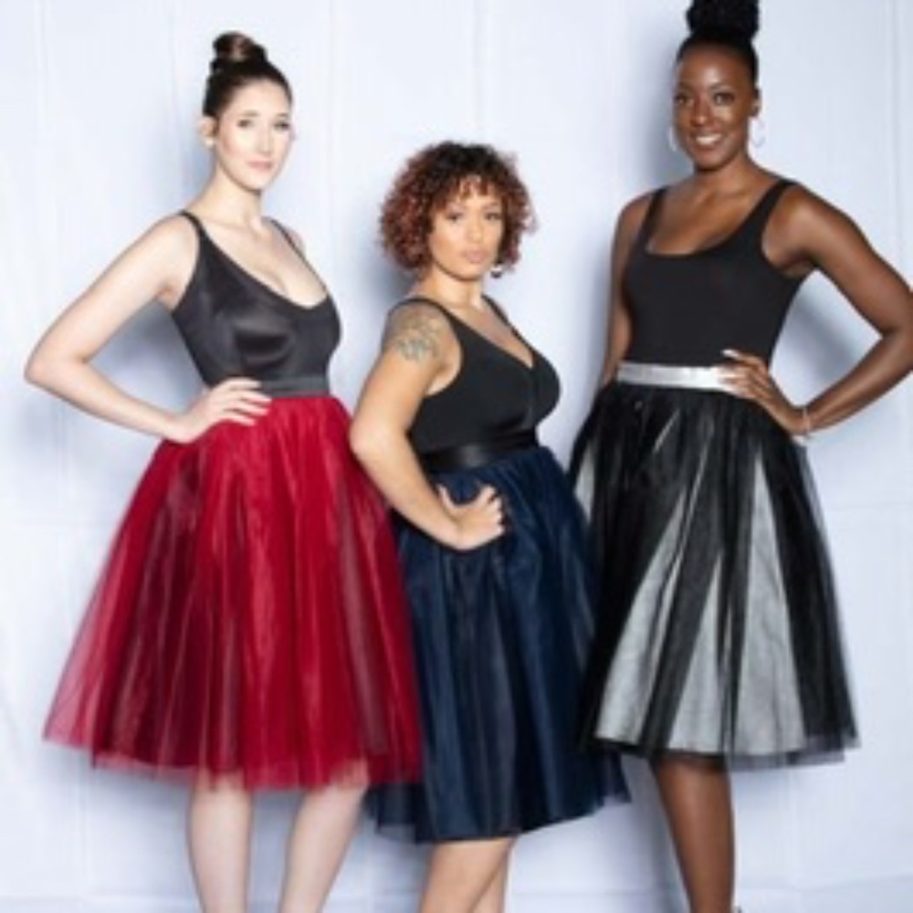 Tulle skirts (red lining with a black underskirt)